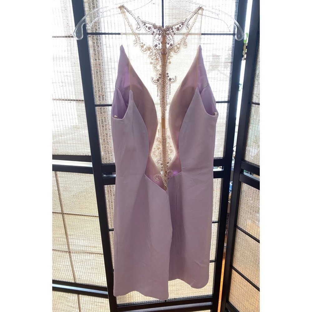 Jovani Lavender Mini Dress - Picture 4 of 5